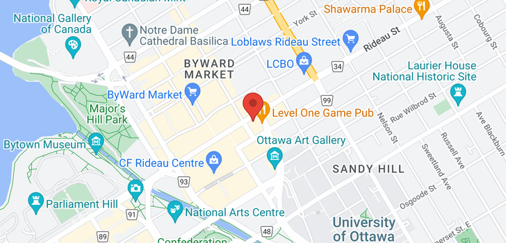 map of #202 -176 RIDEAU ST